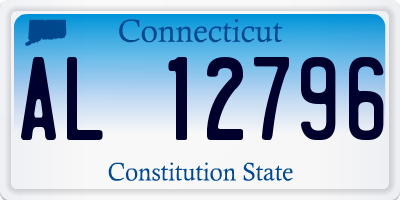 CT license plate AL12796