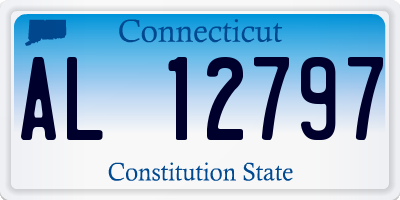 CT license plate AL12797