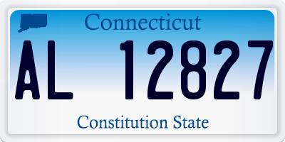 CT license plate AL12827