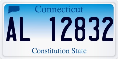 CT license plate AL12832