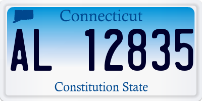 CT license plate AL12835