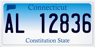 CT license plate AL12836