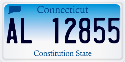 CT license plate AL12855