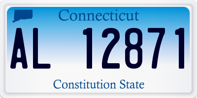 CT license plate AL12871