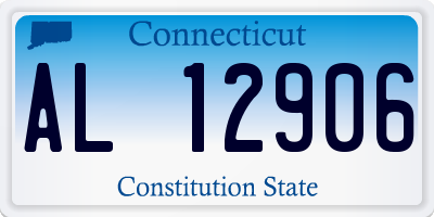 CT license plate AL12906