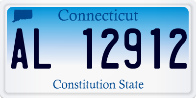 CT license plate AL12912