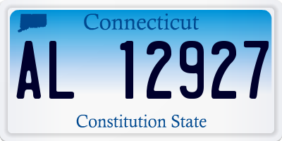 CT license plate AL12927