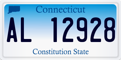 CT license plate AL12928