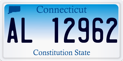 CT license plate AL12962