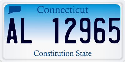 CT license plate AL12965