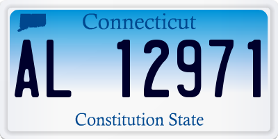 CT license plate AL12971