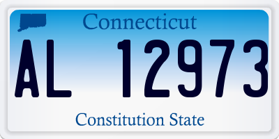 CT license plate AL12973