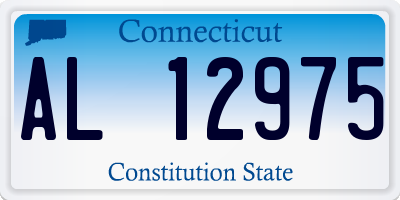 CT license plate AL12975