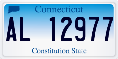 CT license plate AL12977