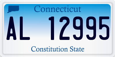 CT license plate AL12995