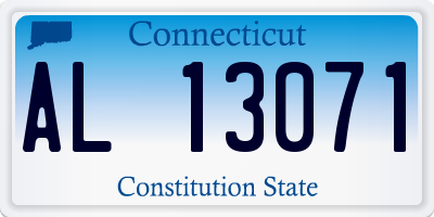 CT license plate AL13071