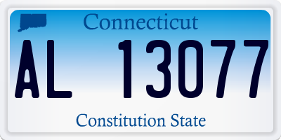 CT license plate AL13077