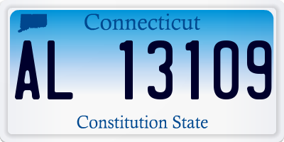 CT license plate AL13109