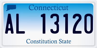 CT license plate AL13120