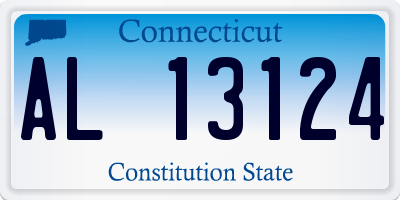 CT license plate AL13124