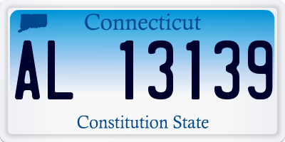 CT license plate AL13139