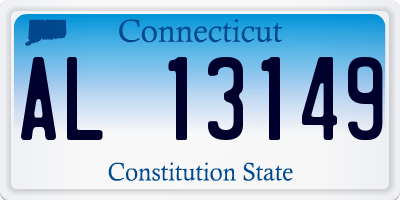 CT license plate AL13149