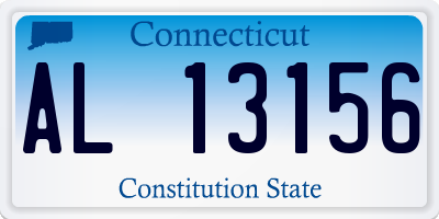 CT license plate AL13156