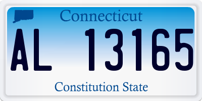 CT license plate AL13165
