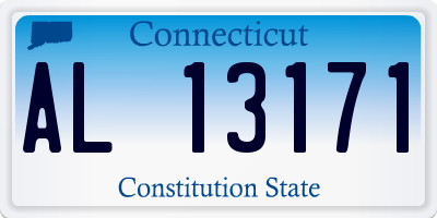 CT license plate AL13171