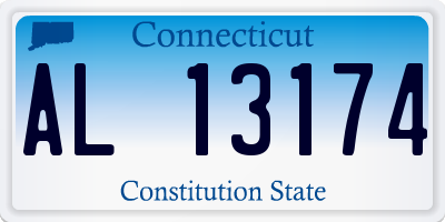 CT license plate AL13174