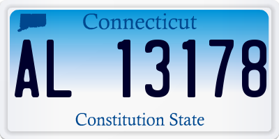 CT license plate AL13178