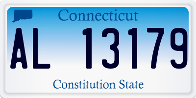 CT license plate AL13179