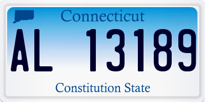 CT license plate AL13189