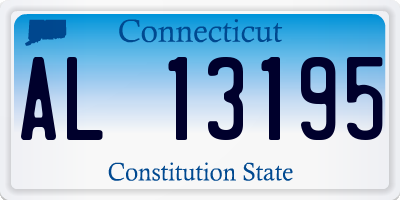 CT license plate AL13195