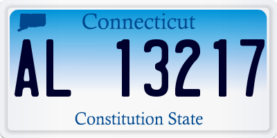 CT license plate AL13217