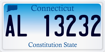CT license plate AL13232
