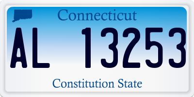 CT license plate AL13253