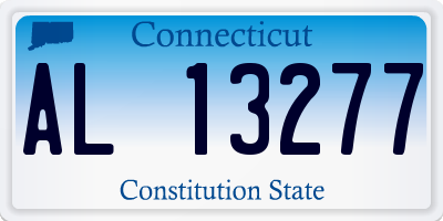 CT license plate AL13277