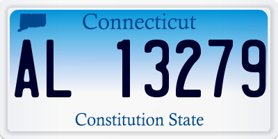 CT license plate AL13279