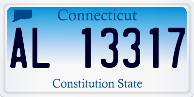 CT license plate AL13317