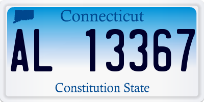 CT license plate AL13367