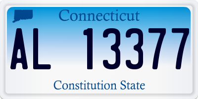 CT license plate AL13377
