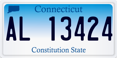 CT license plate AL13424