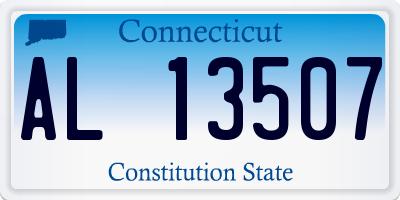 CT license plate AL13507
