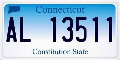 CT license plate AL13511