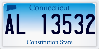 CT license plate AL13532