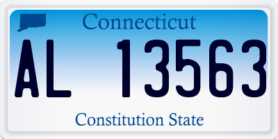 CT license plate AL13563