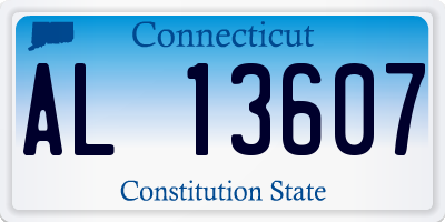 CT license plate AL13607