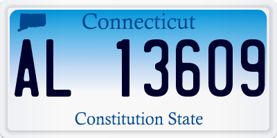 CT license plate AL13609