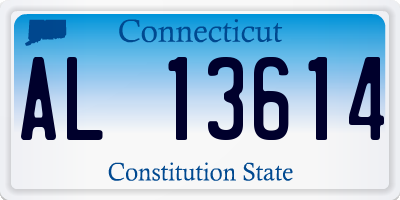 CT license plate AL13614